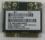 HP G42 WD-7 Broadcom Half Mini PCI-E Wireless Card- 593836-001 - Very Good