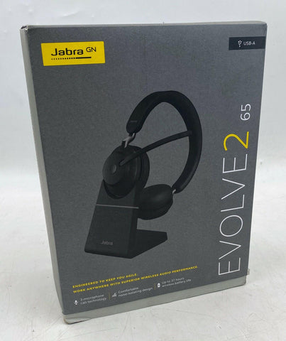 Jabra Evolve2 65 Wireless Headset and Docking Station