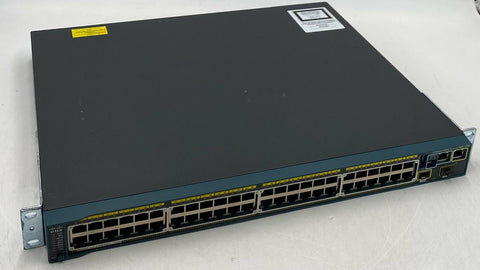 Cisco WS-C2960S-48FPD-L 48-Port Gigabit Network Switch