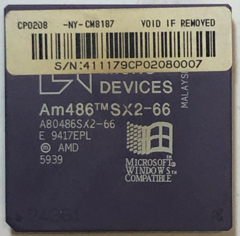 AMD A80486SX2-66 Desktop CPU Processor - Very Good