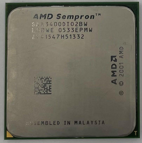 AMD Sempron 64 3400+ Desktop CPU Processor- SDA3400DIO2BW - Very Good