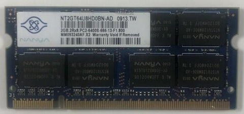 Nanya NT2GT64U8HD0BN-AD 2GB DDR2 Laptop RAM Memory - Very Good