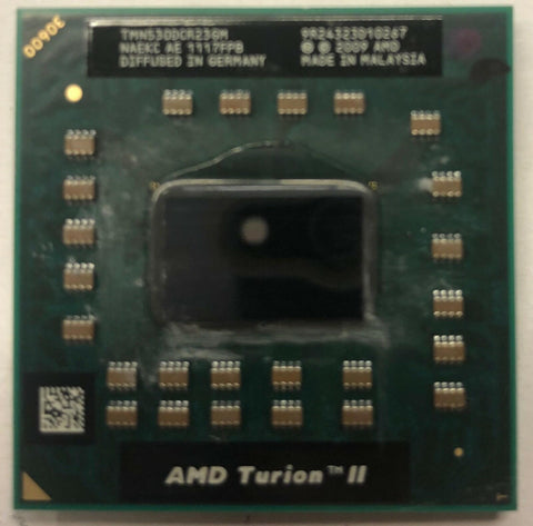 AMD Turion II Dual-Core Mobile N530 Laptop CPU Processor- TMN530DCR23GM - Very Good