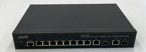 Transition Networks SM10T2DPA 8-Port Managed Gigabit Switch