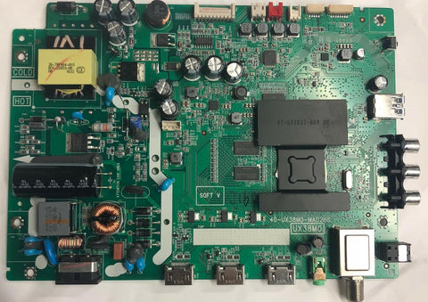 TCL 32S3750 LED TV 40-UX38M0-MAD2HG Main Board- V8-UX38001-LF1V032 - Very Good