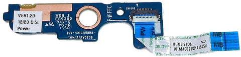 HP Elitebook 850 G3 Pro Laptop Power Button Board & Cable- 6050A2727401 - Very Good
