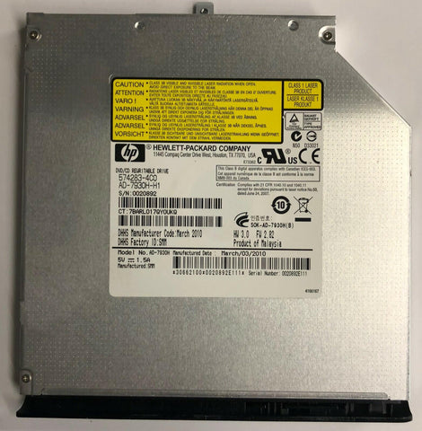 HP EliteBook 2530p Laptop AD-7930H-H1 DVD/CD Rewritable Drive- 608221-001 - Very Good