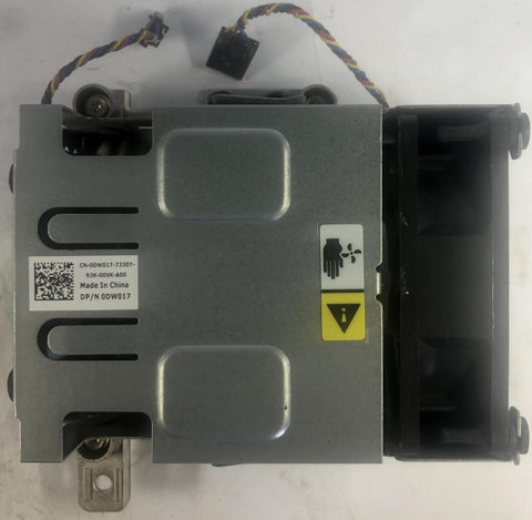 Dell OptiPlex 960 Desktop SFF CPU Dual Cooling Fan & Heatsink Assembly- DW017 - Very Good