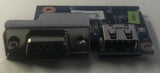 Toshiba Satellite L645 Laptop DA0TE2IB6D0 VGA/USB Port Board- 3NTE2CB0000 - Very Good