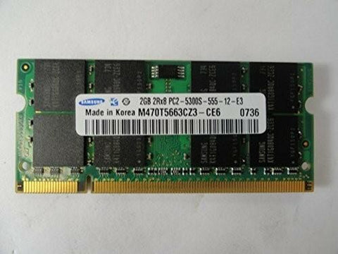Samsung M470T5663CZ3-CE6 2GB DDR2 Laptop RAM Memory - Very Good