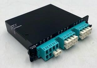 Cablesys MPO Cassette GHFCLCGD24 6 LC quad adapters, 24 LC front, 2 MPO rear - Very Good