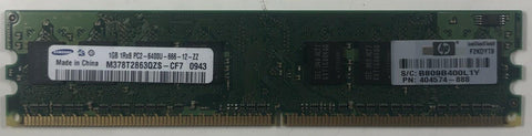 Samsung M378T2863QZS-CF7 1GB DDR2 Desktop RAM Memory - Very Good