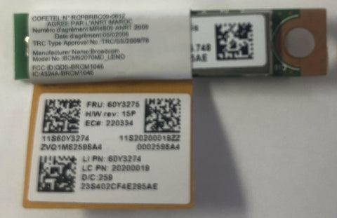 Lenovo ThinkPad T510 Laptop BCM92070MD Bluetooth 3.0 Module- 60Y3275 - Very Good