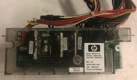 HP ProLiant ML350 G4 Server Power Supply Backplane Board- 365065-001 - Very Good