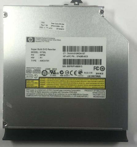 HP TouchSmart 15-R015DX Laptop GT30L Super Multi DVD Rewriter- 613359-001 - Very Good
