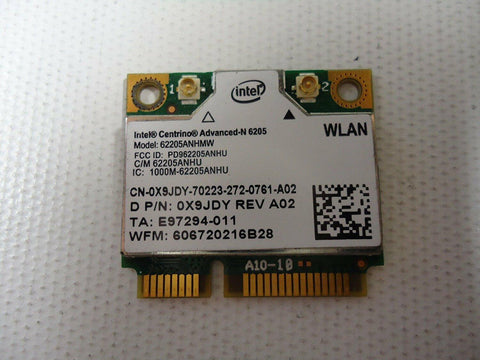Intel WiFi Link 6205 Centrino Advanced-N 6205 Wireless Card- 0X9JDY - Very Good