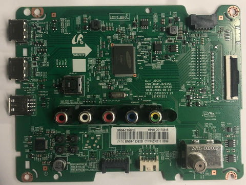 Samsung UN43J5000BFXZA LED TV BN41-02415 Main Board- BN94-11382B - Very Good
