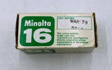 Minolta Minolta-16 Vintage Camera w/ Accessories Kit and Expired Film - Very Good