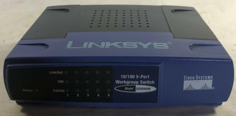 Cisco Linksys EtherFast 5-Port Workgroup Switch- EZXS55W - Very Good