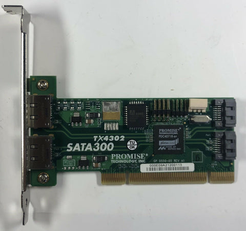 Promise Technology SATA300 4-Port PCI Adapter- TX4302 - Very Good