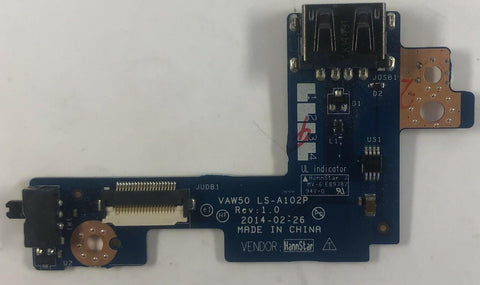 Dell Latitude E5540 Laptop Wireless Switch & USB Port Board- LS-A102P - Very Good