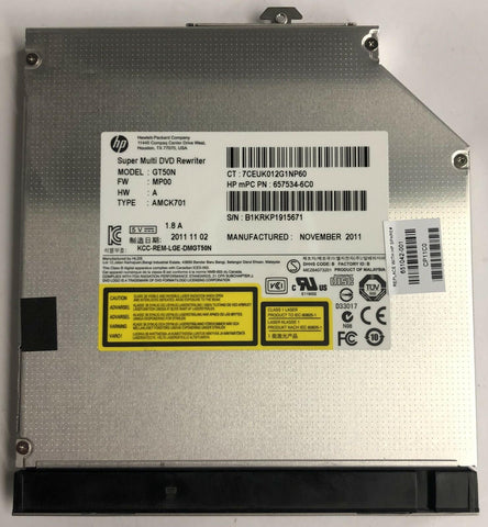 HP EliteBook 8560p Laptop GT50N Super Multi DVD Rewriter- 651042-001 - Very Good