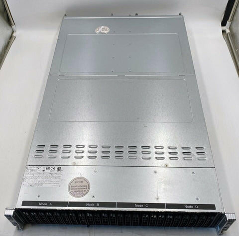 Supermicro 217-120 4 Node Rack Server- No SSD, No RAM, 8x XEON E5-2620v3, No OS