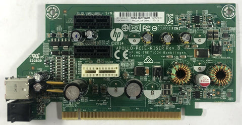 HP RP5810 Retail System APOLLO PCI-E Riser Card- 749249-001 - Very Good
