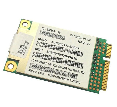 Lenovo Thinkpad X201 Laptop 3G Mobile Broadband Module- 60Y3263 - Very Good