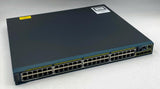 Cisco WS-C2960S-48FPS-L, 48GE PoE+ 740W, 4xSFP Switch - Very Good