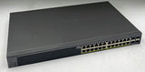 NETGEAR ProSAFE GS728TP 24-Port Gigabit PoE+ Smart Managed Switch, 4 SFP Ports