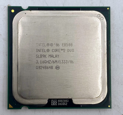 Intel Core 2 Duo E8500 SLB9K Dual-Core Processor 3.16GHz LGA775 Socket