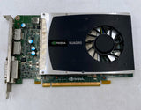 HP 616075-002 NVIDIA Quadro 2000 1GB DDR5 PCIe Graphics Card