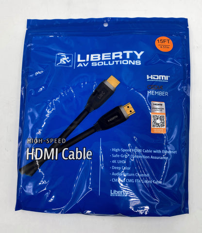 Liberty AV Solutions HDPMM15F 15' Premium High Speed HDMI Cable with Ethernet