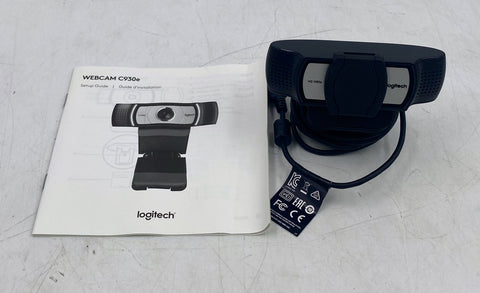Logitech Webcam C930e, 1080p HD, 90-Degree FOV, H.264 Compression, USB
