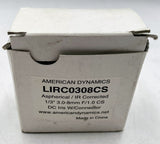 American Dynamics LIRC0308CS Varifocal IR Corrected Lens 3-8mm