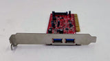 Startech PCIUB3S22 2-Port PCI USB 3.0 Card with SATA Power