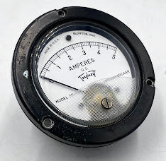 Triplett 0-5 Amperes Analog Panel Meter 321-HR-5, Ruggedized, 3.5", DC