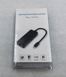 Unbranded Lightning Network Adapter with HUB, Model 75002, Silver