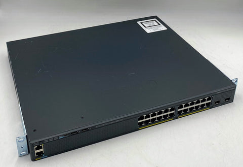 Cisco WS-C2960X-24PD-L 24-Port Gigabit Ethernet PoE+ 2 SFP+ Network Switch