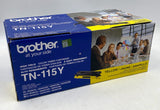 Brother TN-115Y High Yield Toner Cartridge, Yellow