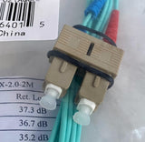 Monoprice SC-SC-MM-02 2m SC to SC Fiber Optic Cable