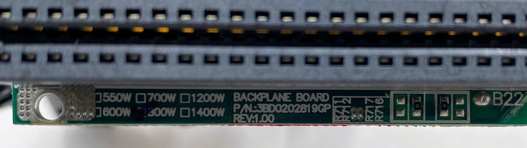 Unbranded 3BD0202819GP Rev 1.00 Backplane Board w/ Power Unit – Buffalo ...