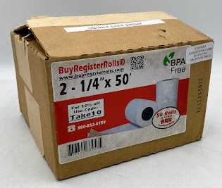 Unbranded 2-1/4" x 50' Thermal Printer Rolls