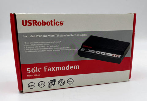 USRobotics 56k Faxmodem External Model 5686E V.92 USR5686E