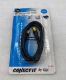 Connect IT RG-6U Female to Female 3' Coaxial Cable