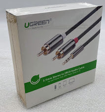 UGreen 10591 3.5mm Stereo to 2RCA Audio Cable