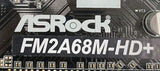 ASRock FM2A68M-HD+ Desktop MicroATX Motherboard, Socket FM2+
