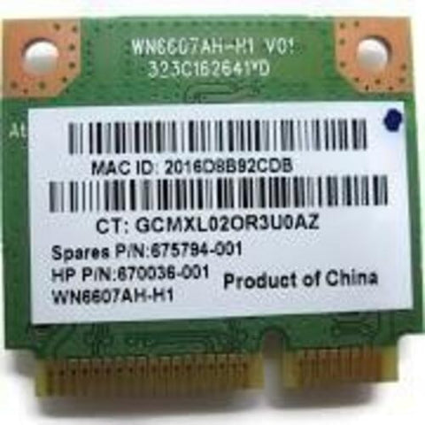 HP Pavilion 500 PC Series Desktop WN6607AH-H1 WiFi Wireless Card- 675794-001 - Very Good