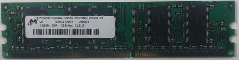 Micron MT4VDDT1664AG-335C3 128MB DDR Desktop RAM Memory